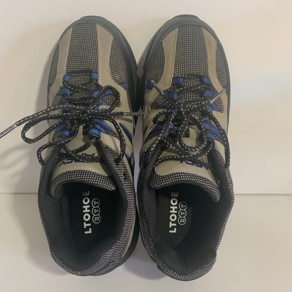 Apex Sierra Trail Runner Lace Up V753 Active Sneakers in Gray and Blue S… - Picture 6 of 8